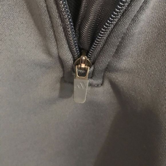 Adidas Long Sleeve Therma Fleece mens Training Running Sweater Zip Up Jacket XL - Picture 9 of 10